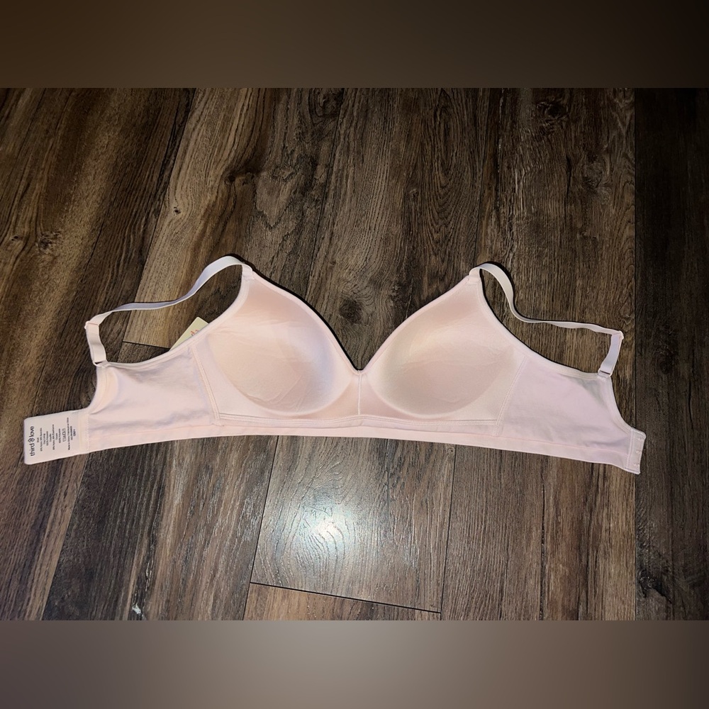 NWT THIRD LOVE SIZE SM+ WIRELESS PLUNGE BRA IN EVENING SAND. - Picture 6 of 8